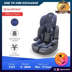 Sweet Heart Paris CS Crown Safety Car Seat Booster with EPS Foam Protection ECE R44/04 (Grey)