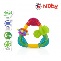 Nuby Triangle Teether with TPE (1pc) - Yellow Triangle