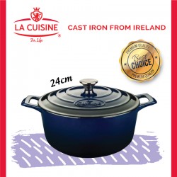 La Cuisine PRO Round Deep Casserole 24cm