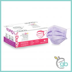 [READY STOCK] Durio 502 Stylish 3 Ply Disposable Protective Face Mask (Purple Colour)