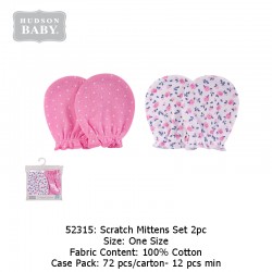 Hudson Baby Scratch Mitten Set 2pc - 52315