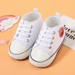 Earth Bebe Rubber Sole Pre Walk Shoe (EB-SH01001 Elmo White)