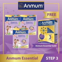 Buy 3 Anmum Essential Step 3 1.1kg Free 1 Essential Gold 550g