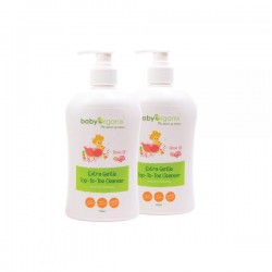 BabyOrganix Extra Gentle Top To Toe Cleanser - Rose Oil (Twin Pack) (400ml)