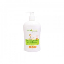 BabyOrganix Kids and Family Top To Toe Cleanser - Peach (400ml)