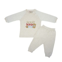 Trendyvalley Organic Cotton Baby Pyjamas Set (Hickory Brown)