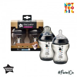 Tommee Tippee CTN PP with Super Soft Teat Tinted Bottle 260ml/9oz 2pk - Black (Llama)