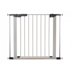 Baby Dan Premier True Pressure Fit Safety Gate Silver with 2 Extensions (73.5 - 93.3cm)