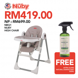 Nuby High Chair FOC Astra Guard Natural Disinfectant 500ml