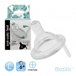 Basilic Wide-Neck Anti - Colic Teat (Large) - 1 Pieces