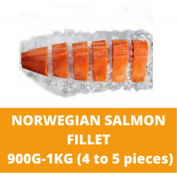 Norwegian Salmon Fillet 0.9-1kg (4 to 5 pieces)