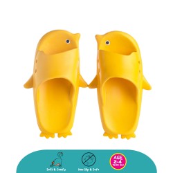 Cheekaaboo Toddler Cute Penguin Slipper (Yellow)