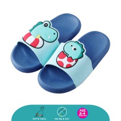 Cheekaaboo Kids Cartoon Slipper (Lil Crocodile Blue)