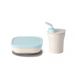 Miniware Sip and Snack Set (PLA Series) - Aqua