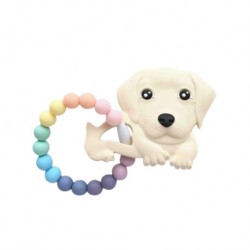Teether Joy Pastel Duo Ring (Beige Labrador)