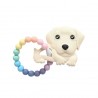 Teether Joy Pastel Duo Ring (Beige Labrador)