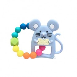 Teether Joy Vibrant Duo Ring (Blue Mouse)