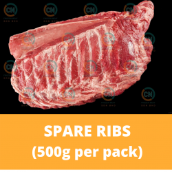 CN Frozen Spare Ribs 500g/pack (Sold per Pack)