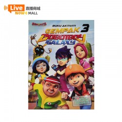 Animonsta Buku Aktiviti Gempak Boboiboy Galaxy 3