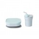 Miniware Sip & Snack Set (Coloured PLA Series) - Aqua