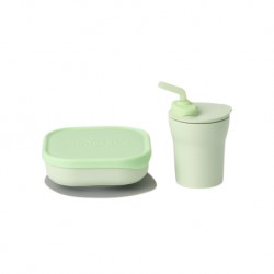Miniware Sip & Snack Set (Coloured PLA Series) - Key Lime