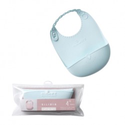 Miniware Just Roll Silibib (Silicone Bib) - Aqua