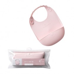 Miniware Just Roll Silibib (Silicone Bib) - Cotton Candy
