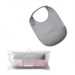 Miniware Just Roll Silibib (Silicone Bib) - Grey