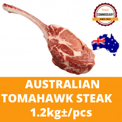 Halal Commissary Beef Tomahawk (1.2kg+-/pcs) (Sold per Set)