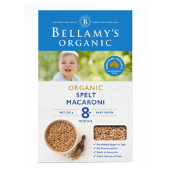 Bellamy's Organic Baby Spelt Macaroni