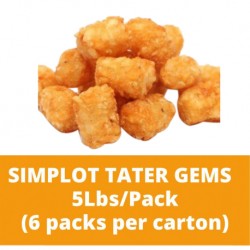 JG Simplot Tater Gems 5lbs (6 packs per carton)