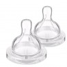 Philips Avent Classic + Silicone Teats (Variable Flow / 3 Months+) - Pack of 2