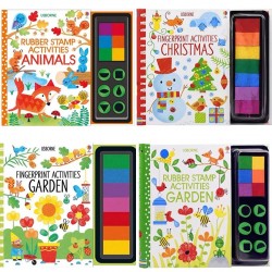 Children Fingerprinting Books with Rubber Stamps Ink Pad (VIP Branded)
