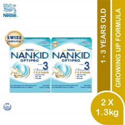 Nestlé Nankid Optipro 3 with 2'-FL (1-3 Years Above) 1.3kg - Quarterly (Bundle of 2) (Expiry Date 31/10/2022)
