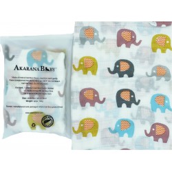 Akarana Baby Newborn Baby Bamboo Muslin Swaddle Soft Blanket (Elephant)