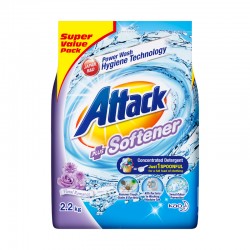 Attack Detergent Plus Softener Floral Romance Concentrate Detergent Powder (ATSV) (2200g)