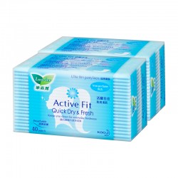 Laurier Active Fit Non-Perfume Twin Pack (40s)