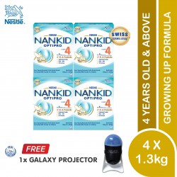 NANKID OPTIPRO 4 with 2'-FL (4 Years Above) 1.3kg (Buy 4 FREE 1 Galaxy Projector)