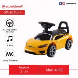 Sweet Heart Paris Musical Ride On Car Tolo Car Sports Car Fast Car (Canary Yellow)