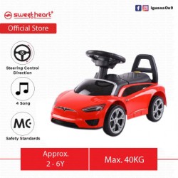 Sweet Heart Paris Musical Ride On Car Tolo Car Sports Car Fast Car (Crimson Red)