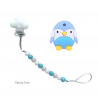 Teether Joy Pearly Love (Blue Penguin)