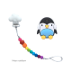 Teether Joy Neon Rainbow (Black Penguin)