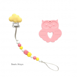 Teether Joy Beets Mayo (Pink Owl)