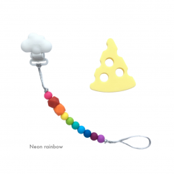 Teether Joy Neon Rainbow (Yellow Cheese)