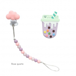Teether Joy Rose Quartz (Lavender Boba Tea)