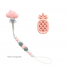 Teether Joy Pearl Morganite (Pink Pineapple)