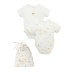 Purebaby Australia 2 Pack Organic Bodysuit Gift Pack