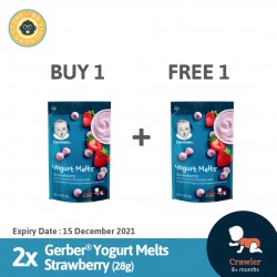 (Buy 1 Free 1) BB King Kong Gerber Yogurt Melts Strawberry 28G Pouch (Expiry Date:12/04/2022)