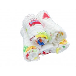 Akarana Baby Baby Washcloth 100% 6 Layers Cotton 2pcs/pack (Random Girl)