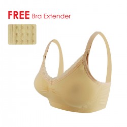 Lunavie Nude Seamless Nursing Bra (Free Bra Extender)